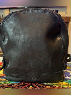 HARBOUR 2ND MEGHAN DOME
LEATHER BACKPACK SOLID ASH BLACK anchor